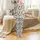 Unisex Whimsical Moon Star Cloud Animal All-Over Print Comfy Sleep Set Satin Pajamas Set - 2