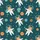 Cat Lover's Whimsical Ginger Tabby Astronaut Cats Floating Teal Space Design Satin Pajamas Set - 4