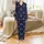 Christian Family Christmas Sleep Set: Emmanuel God With Us Nativity & Matthew 1:23 Print Satin Pajamas Set - 2