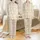 Elegant Style Enthusiast: White Cream Feather & Pearl Motif - Wearable Art Satin Pajamas Set - 1