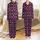 Couples' Matching King & Queen of Hearts Flannel Sleepwear, Red Navy Tartan Plaid Satin Pajamas Set - 1