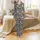 Family Matching Holiday Sleepwear: Navy Gingerbread Cookies & Cocoa Pattern - Soft Spandex Blend Set Satin Pajamas Set - 2