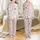 Girls' Whimsical Witch Slumber Pattern Sleep Set - Pink Green Starry Fantasy Loungewear Satin Pajamas Set - 1