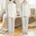Infant Personalized Muted Gold Heart Script Pajamas, Bodysuit & Hat Set Satin Pajamas Set - 1