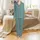 Bridal Party Personalized Pajamas: Muted Teal Botanical Satin Sleepwear Gift Satin Pajamas Set - 2