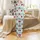 Festive Christmas Amigurumi Santa & Gingerbread Aqua Stripe Loungewear Set Satin Pajamas Set - 2