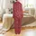 Matching Family Personalized Satin Sleep Set: Crimson Red Script Holly Christmas Design Satin Pajamas Set - 3