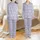 Whimsical Elephant Loungewear: Lavender Plushie Character Pattern - Stars & Moons Sleep Set Satin Pajamas Set - 1