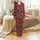 Personalized Family & Couple Christmas Loungewear: Buffalo Plaid Deer Antler Lights Design Satin Pajamas Set - 2