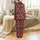 Personalized Family & Couple Christmas Loungewear: Buffalo Plaid Deer Antler Lights Design Satin Pajamas Set - 3