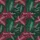 Personalized Family Matching Satin Pajamas: Emerald Green Burgundy Evergreen Script Design Satin Pajamas Set - 4