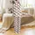Women's Satin Christmas Pajamas: Whimsical Dachshund Dogs in Santa Hats & Lights Sleep Set Satin Pajamas Set - 3