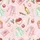 Festive Holiday Pajamas: Watercolor PJs Prosecco Pink Mint Gold Star Print Satin Pajamas Set - 4