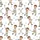 Custom Face Pajama Set: Personalized Cartoon Golfer & Golf Ball Pattern on White Satin Pajamas Set - 4