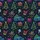 Women's Retro Neon Christmas Snowman Tree Holiday Polyester Spandex Sleep Set Satin Pajamas Set - 4
