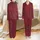 Women's Deep Crimson Tartan Plaid Flannel Sleepwear Set: Navy & White Pattern Satin Pajamas Set - 1