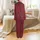 Women's Deep Crimson Tartan Plaid Flannel Sleepwear Set: Navy & White Pattern Satin Pajamas Set - 3