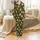 Festive Fan: Whimsical Christmas Duck Pattern with Santa Hats & Holly Berries - Unique Motif Satin Pajamas Set - 2