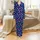 Adult Stardust Playful Cosmic Planets, Stars & Nebulae Bamboo Comfort Loungewear Satin Pajamas Set - 2