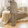 Dynamic Organic Texture: Chocolate Brown & Cream Abstract Earth Pattern - Seamless All-Over Graphic Satin Pajamas Set - 3