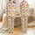 Whimsical Pizza Christmas: Hand-Drawn Holiday Food Pattern with Reindeer & Cocoa Print Satin Pajamas Set - 1