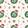 Holiday '67' Wreath Pajama Pants: Festive Snowflake, Gingerbread & Candy Cane Sleepwear Satin Pajamas Set - 4