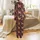 Golden Doodle Christmas Design: Whimsical Reindeer Dogs, Trees & Candy Cane Pattern Satin Pajamas Set - 3