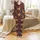 Golden Doodle Christmas Design: Whimsical Reindeer Dogs, Trees & Candy Cane Pattern Satin Pajamas Set - 2