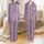 Women's Hand Block Printed Cotton Pajama Set: Navy Stripe & Pink Floral Motif Satin Pajamas Set - 1