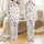 Family Red Wine Christmas Pajamas: Whimsical Glass & Reindeer Lights Pattern - Soft Poly-Spandex Set Satin Pajamas Set - 1