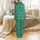 Custom Name Family 2025 Holly & Berry Filigree Button-Down Sleep Set Satin Pajamas Set - 3