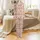 Blush Pink Gingerbread Village: Frosted Houses, Gumdrop Roofs, Snowflakes & Holly Pattern Kid Satin Pajamas Set - 2