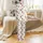 Christmas Pajamas: Hand-Drawn Gingerbread Snowman Reindeer Print - Red Green Holiday Sleep Set Satin Pajamas Set - 3
