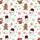 Christmas Pajamas: Hand-Drawn Gingerbread Snowman Reindeer Print - Red Green Holiday Sleep Set Satin Pajamas Set - 4