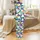 Vibrant Style Enthusiast: Dynamic Geometric Stripe - Multi-Color Patterned Print Satin Pajamas Set - 3