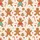 Playful Gingerbread Family Pattern: Holiday Cookie & Candy Cane Wearable Art Satin Pajamas Set - 4