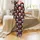 Funny Santa Skull Christmas Pajama Set: Black, Red & White All-Over Pattern - Polyester Spandex Satin Pajamas Set - 2