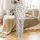 Pet Satin Pajamas: Pink Teal Yorkie Dog Sewing Machine Design XXS-XXL Bundle Satin Pajamas Set - 3