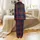 Classic Tartan Plaid: Deep Navy Crimson Red Gold Geometric Pattern - Heritage Style Motif Satin Pajamas Set - 3