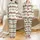 Family Christmas Train Pattern: Crimson Woodland Animals & Presents – Rustic Holiday Art Satin Pajamas Set - 1