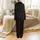 Women's Satin Pajamas: Monogram Black Script Heart Love Dream Cherish Sleep Set Satin Pajamas Set - 3