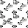 Unisex Goldendoodle Pajama Bottoms: Hand-Drawn Monochrome Doodle Dog Pattern Wide-Leg Loungewear Satin Pajamas Set - 4