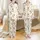 Cozy Sleepwear: Adorable Crocheted Teddy Bear Pattern, Hooded PJs & Celestial Motifs Satin Pajamas Set - 1