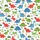 Adults' Playful Dinosaur: Vibrant Cartoon All-Over Print Satin Pajamas Set - 4