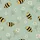 Toddler Two-Piece Bamboo Pajama: Whimsical Hand-Drawn Bumble Bees & Daisies Sage Green Design Satin Pajamas Set - 4
