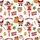 Couples Matching Christmas Pajamas: Retro Santa & Helper Pattern Sleepwear Set Satin Pajamas Set - 4