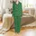 Kids' Cozy Bamboo Viscose Sleepwear: Forest Green Star & Bow Dot Pattern Satin Pajamas Set - 2