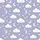 Whimsical Soul's Dreamy Pastel Lavender Sky with Smiling Clouds, Stars & Crescent Moons Design Satin Pajamas Set - 4