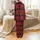 Timeless Style: Deep Red & True Black Buffalo Plaid - Geometric Interlocking Pattern Satin Pajamas Set - 3