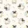 Matching Family Raglan Sleep Set: Watercolor Pugs, Pastel Paw Prints & Dog Bones All-Over Pattern Satin Pajamas Set - 4